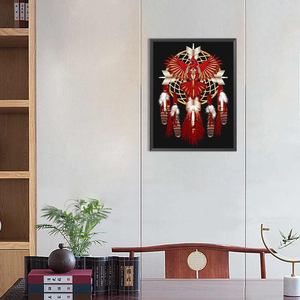 Native American Dreamcatcher - Full Round Drill Diamond Painting 30*40CM