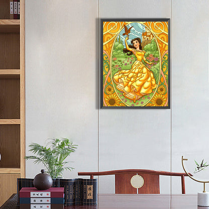 Disney Princess Belle - Full Square Drill Diamond Painting 50*60CM