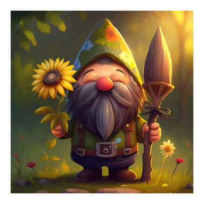 Goblin Little Old Man - Full Round Drill Diamond Painting 30*30CM