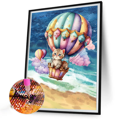 Kitten - Full Round Drill Diamond Painting 30*40CM