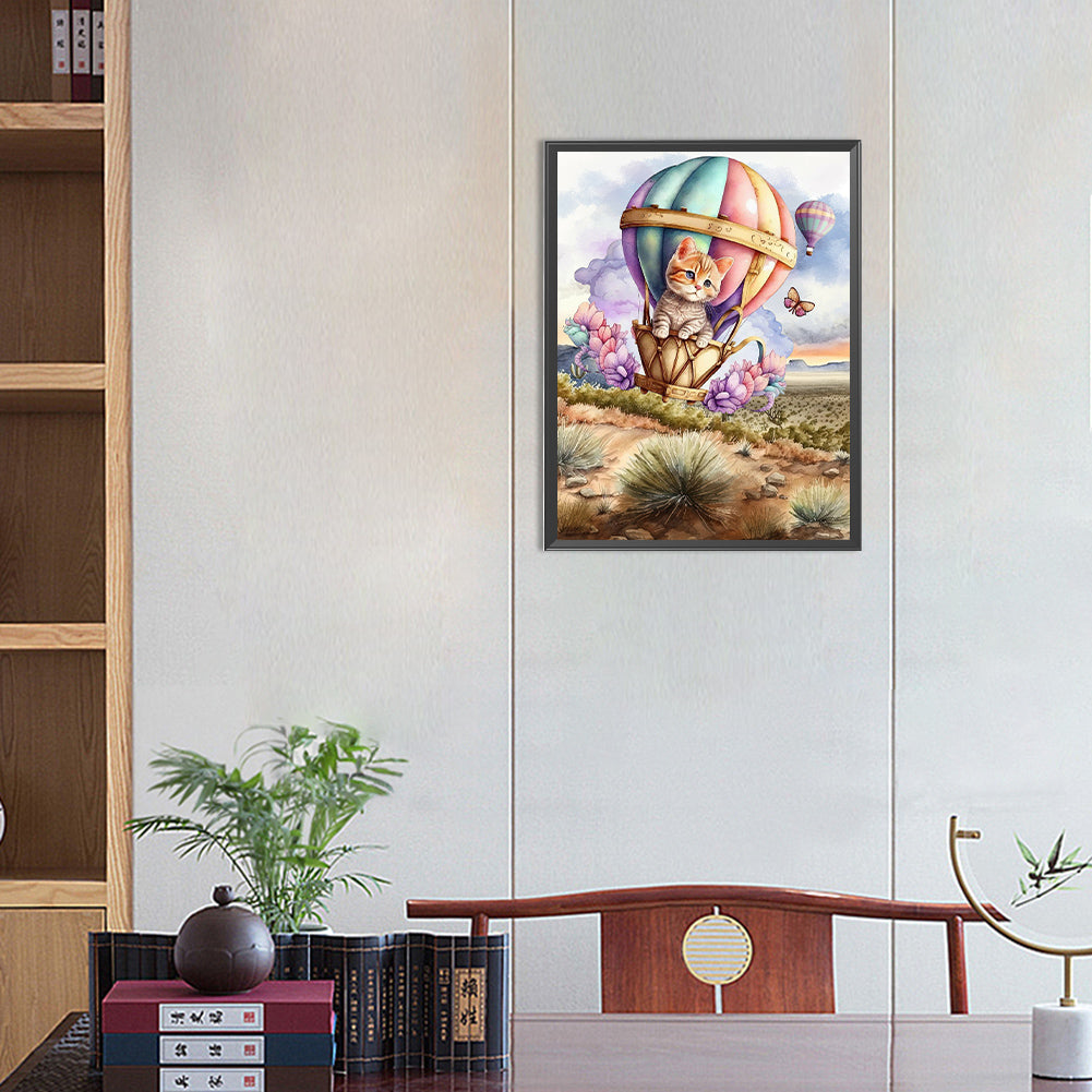 Kitten - Full Round Drill Diamond Painting 30*40CM