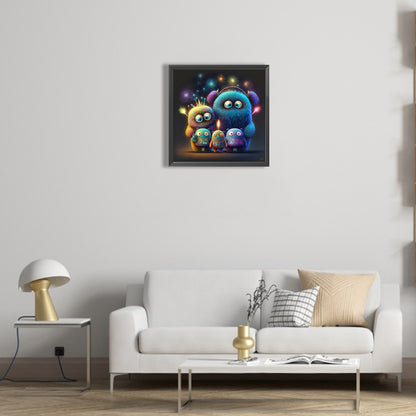 Aliens - Full Round Drill Diamond Painting 30*30CM