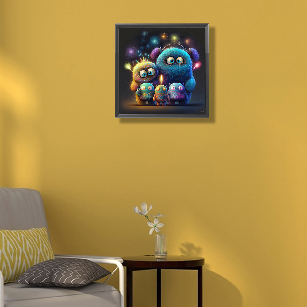 Aliens - Full Round Drill Diamond Painting 30*30CM