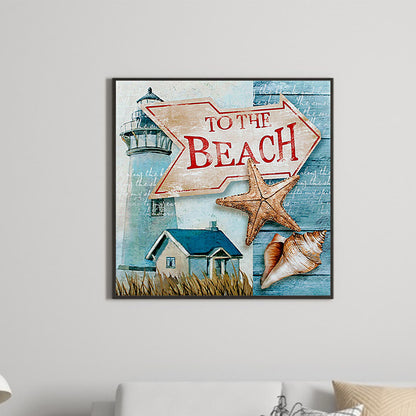 Go To The Beach - Full Square Drill Diamond Painting 50*50CM