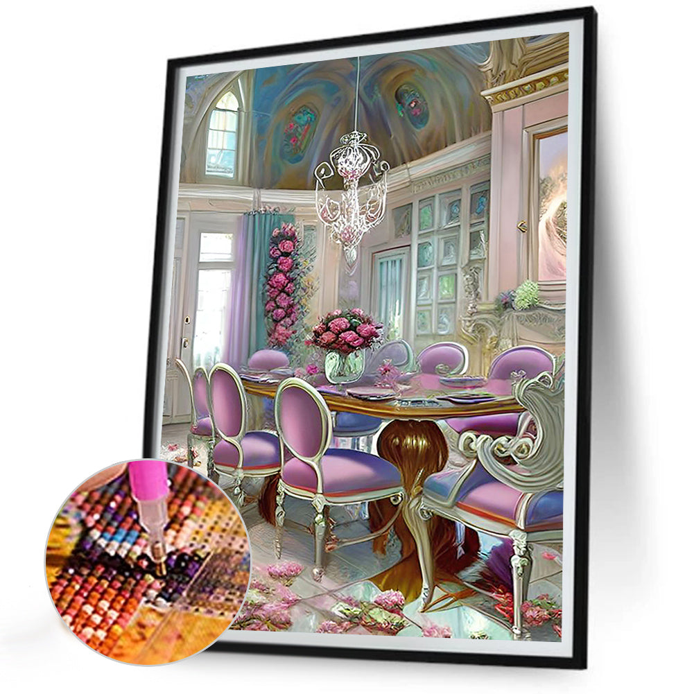 European And American Classical Furniture - Full Round Drill Diamond Painting 30*40CM