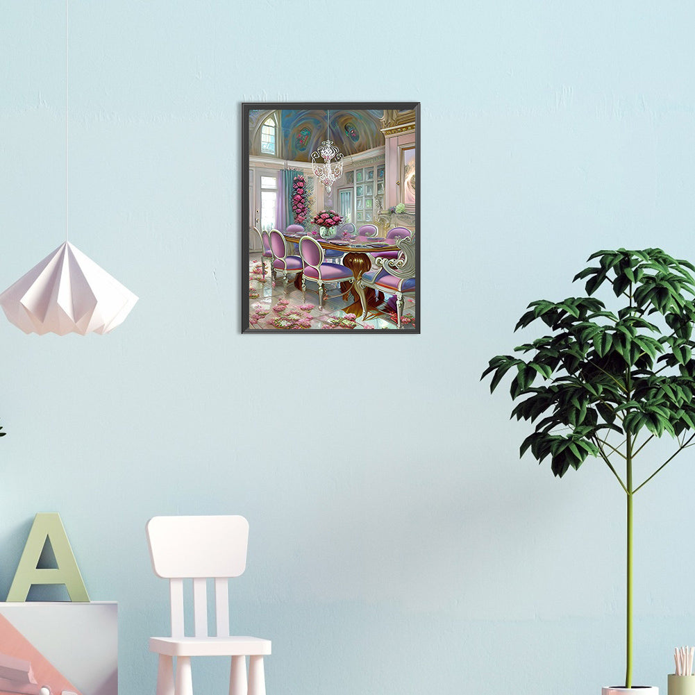 European And American Classical Furniture - Full Round Drill Diamond Painting 30*40CM