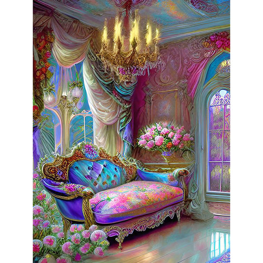European And American Classical Furniture - Full Round Drill Diamond Painting 30*40CM