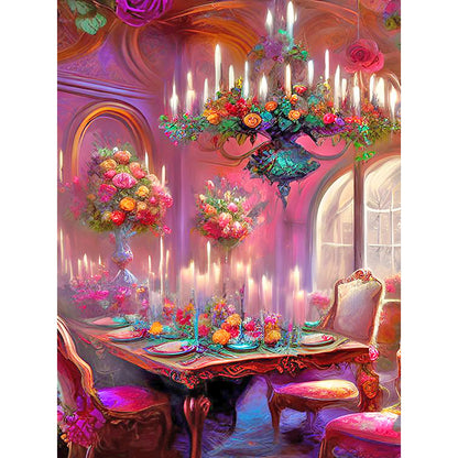 European And American Classical Furniture - Full Round Drill Diamond Painting 30*40CM