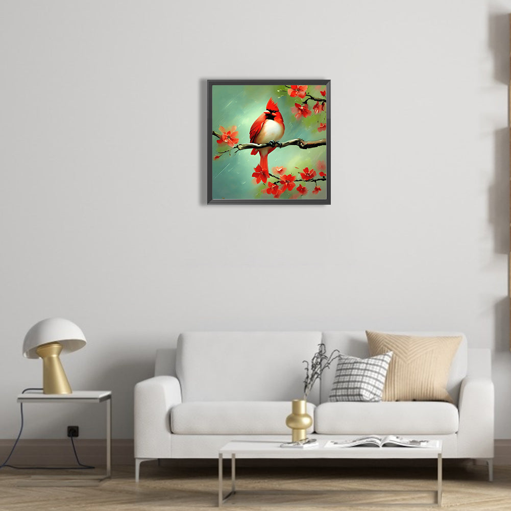 Cardinal - Full Round Drill Diamond Painting 30*30CM
