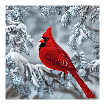 Cardinal - Full Round Drill Diamond Painting 30*30CM