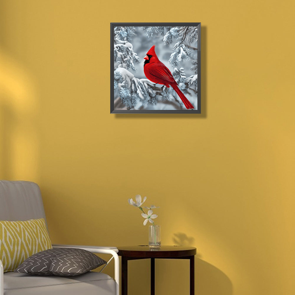 Cardinal - Full Round Drill Diamond Painting 30*30CM