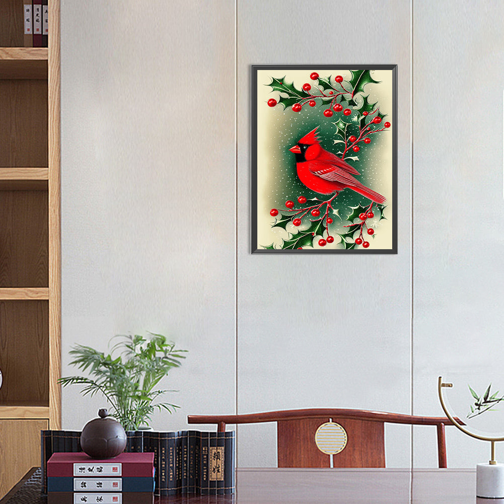 Cardinal - Full Round Drill Diamond Painting 30*40CM