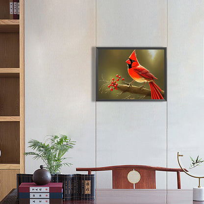 Cardinal - Full Round Drill Diamond Painting 40*30CM