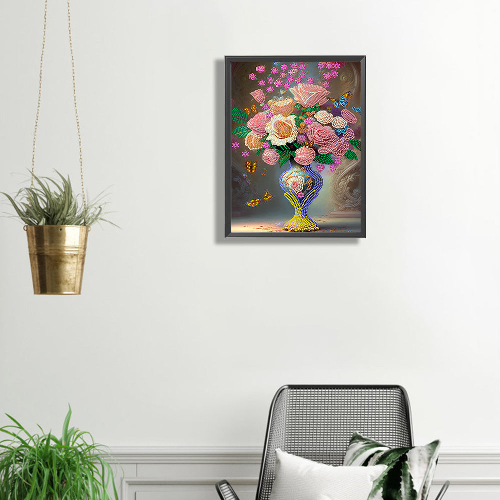 Bouquet - Special Shaped Drill Diamond Painting 30*40CM
