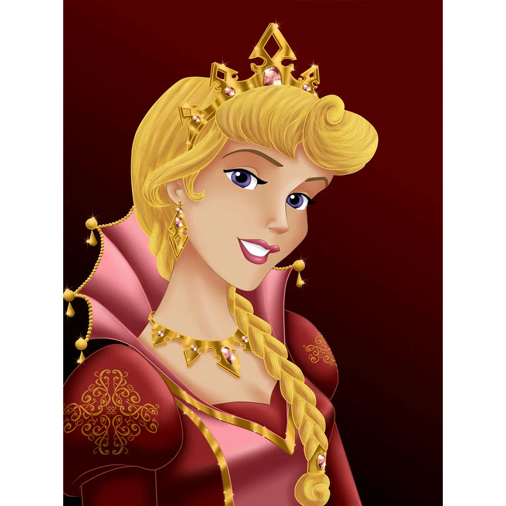 Enthroned Princess Aurora - Full Round Drill Diamond Painting 30*40CM