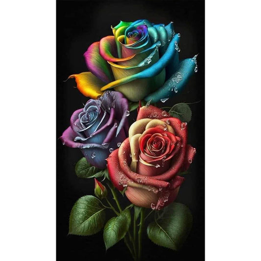 Aurora Rose - Full Round Drill Diamond Painting 40*70CM