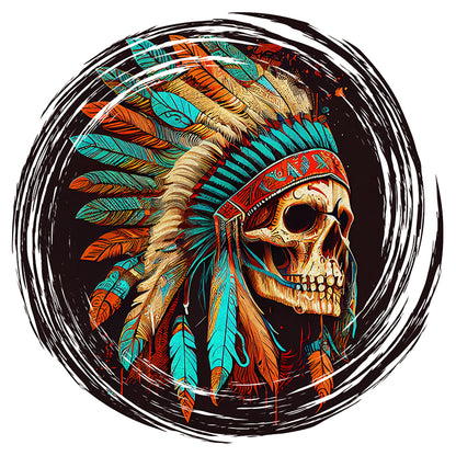 Indian Skull - Full Round Drill Diamond Painting 30*30CM