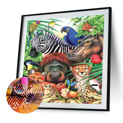 Fauna - Full Round Drill Diamond Painting 30*30CM