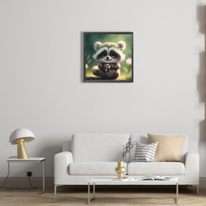 Raccoon - Full Round Drill Diamond Painting 30*30CM