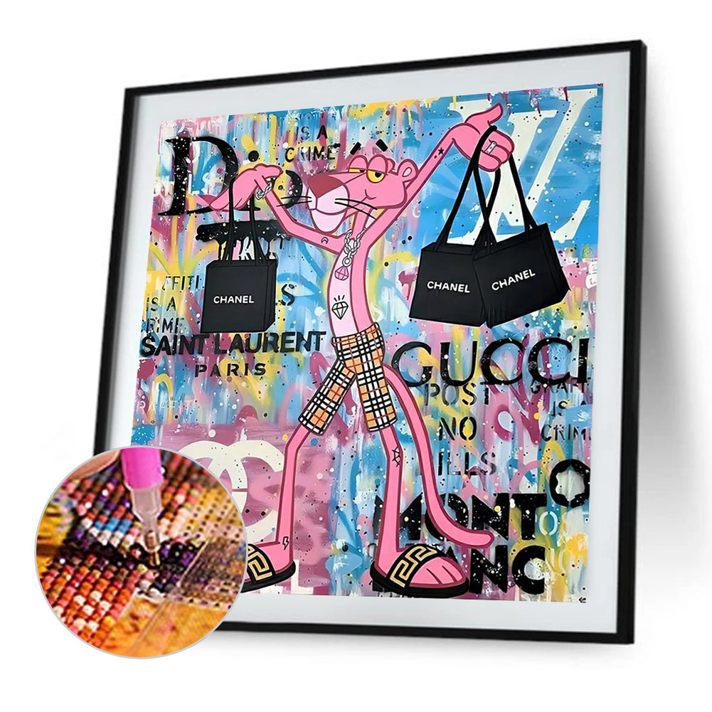 Animal Street Art - Full Round Drill Diamond Painting 40*40CM