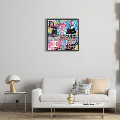 Animal Street Art - Full Round Drill Diamond Painting 40*40CM