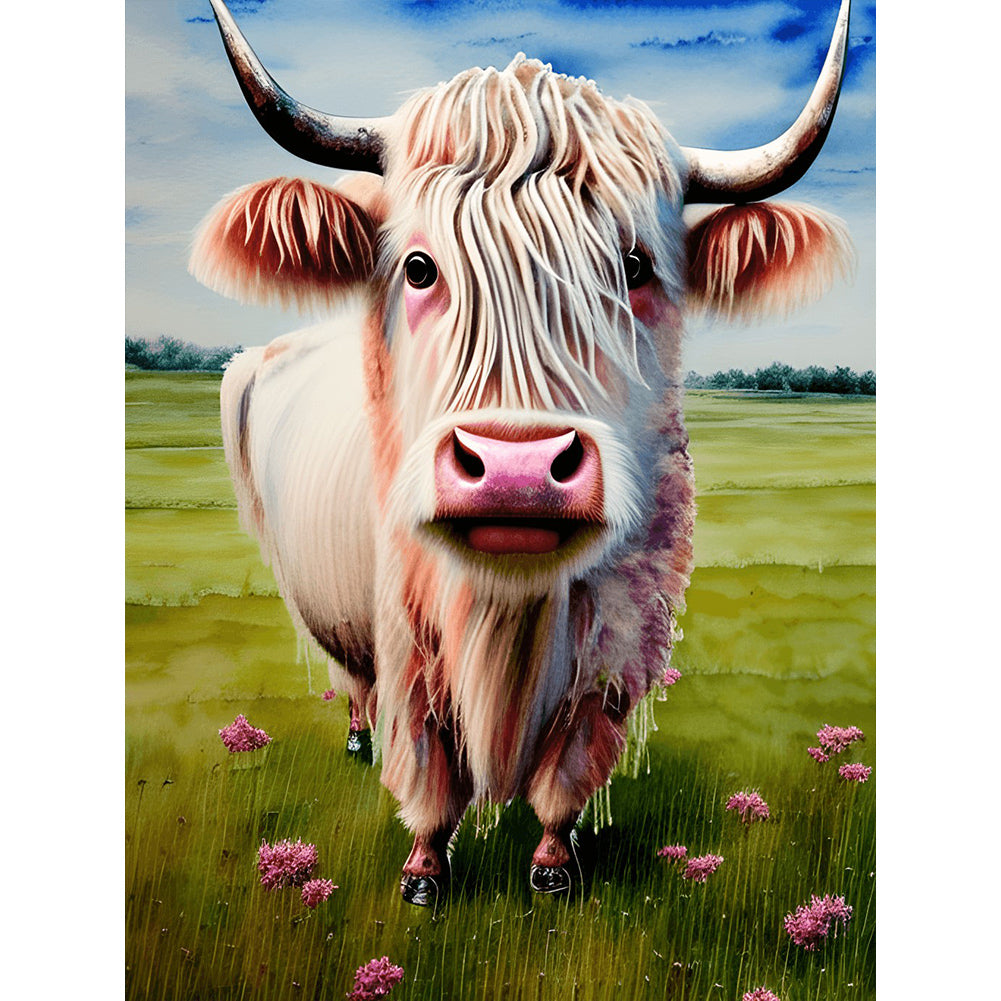 Highland Yak - Full Round Drill Diamond Painting 30*40CM