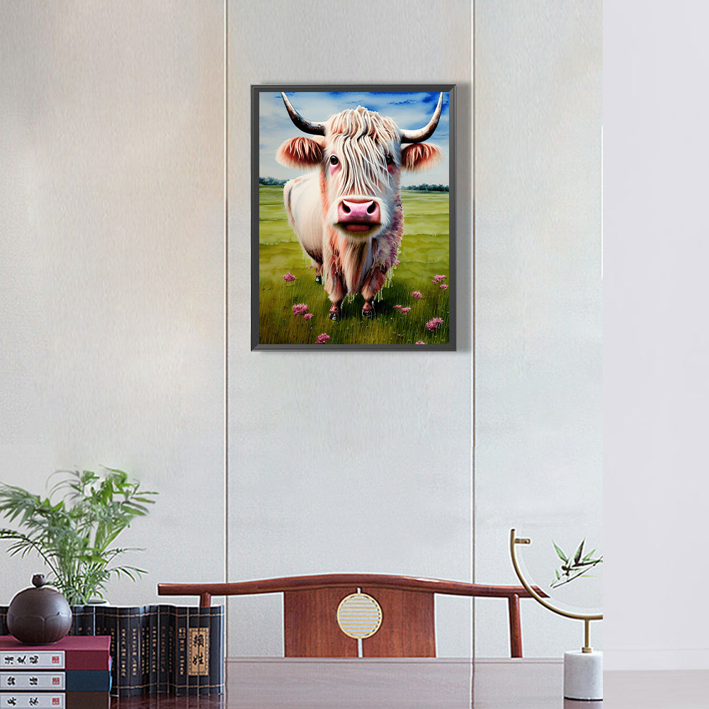 Highland Yak - Full Round Drill Diamond Painting 30*40CM