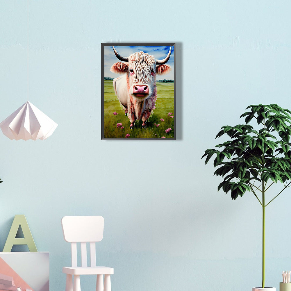 Highland Yak - Full Round Drill Diamond Painting 30*40CM