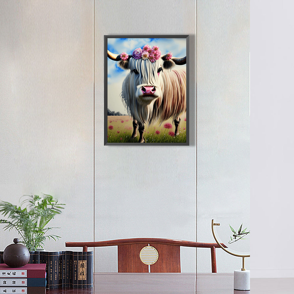 Highland Yak - Full Round Drill Diamond Painting 30*40CM
