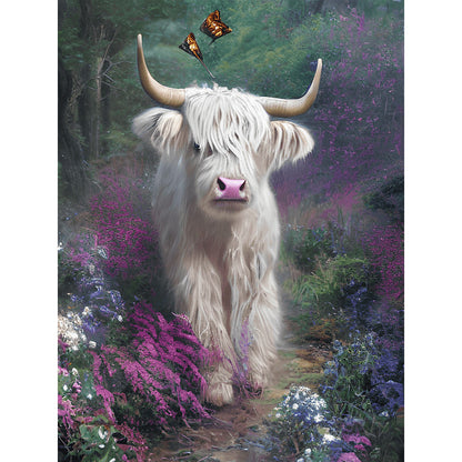 Highland Yak - Full Round Drill Diamond Painting 30*40CM