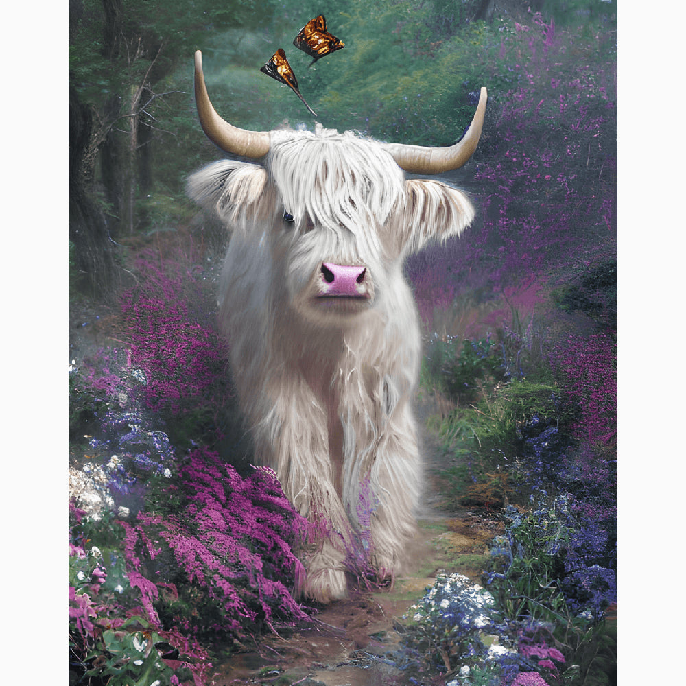 Highland Yak - Full Round Drill Diamond Painting 30*40CM