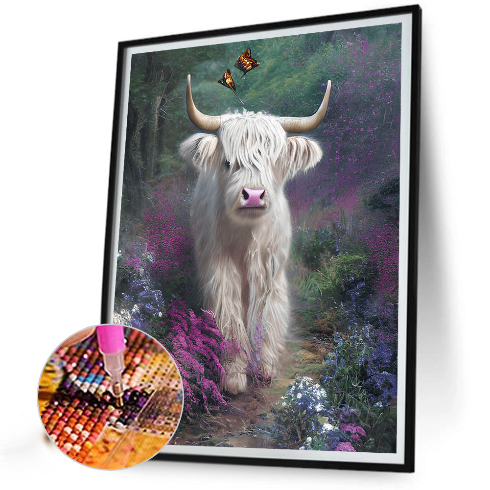 Highland Yak - Full Round Drill Diamond Painting 30*40CM
