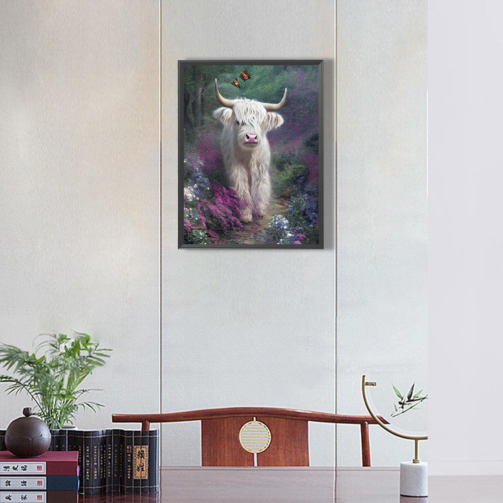 Highland Yak - Full Round Drill Diamond Painting 30*40CM