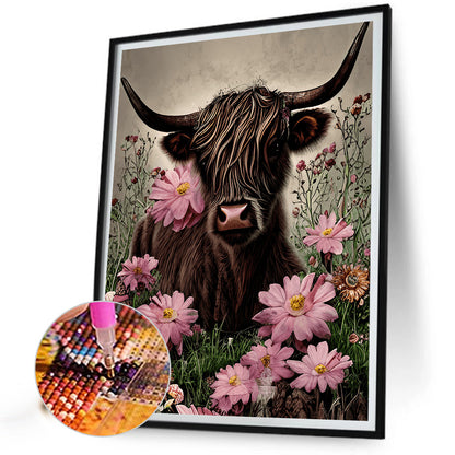 Highland Yak - Full Round Drill Diamond Painting 30*40CM