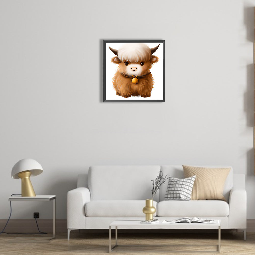Highland Yak - Full Round Drill Diamond Painting 30*30CM