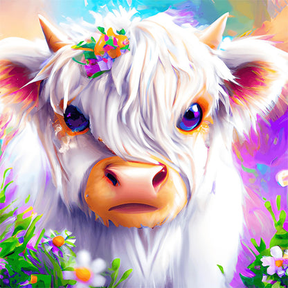 Highland Yak - Full Round Drill Diamond Painting 30*30CM