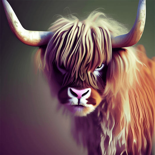 Highland Yak - Full Round Drill Diamond Painting 30*30CM