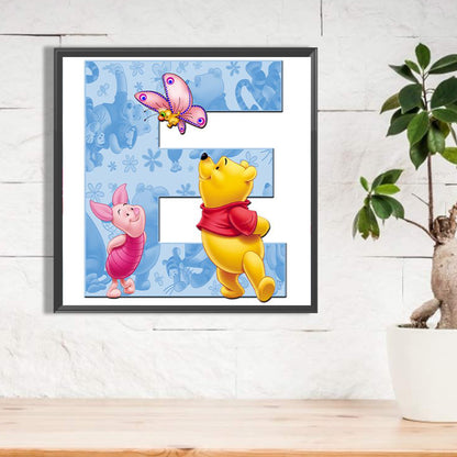 Winnie The Pooh Letter E - Full Square Drill Diamond Painting 30*30CM