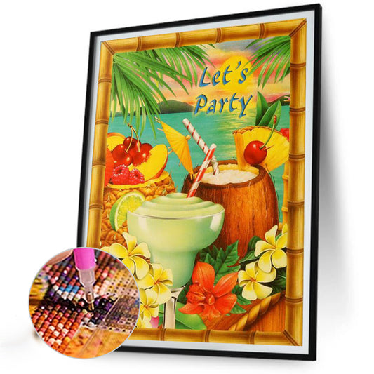 Summer Party - Full Round Drill Diamond Painting 30*40CM