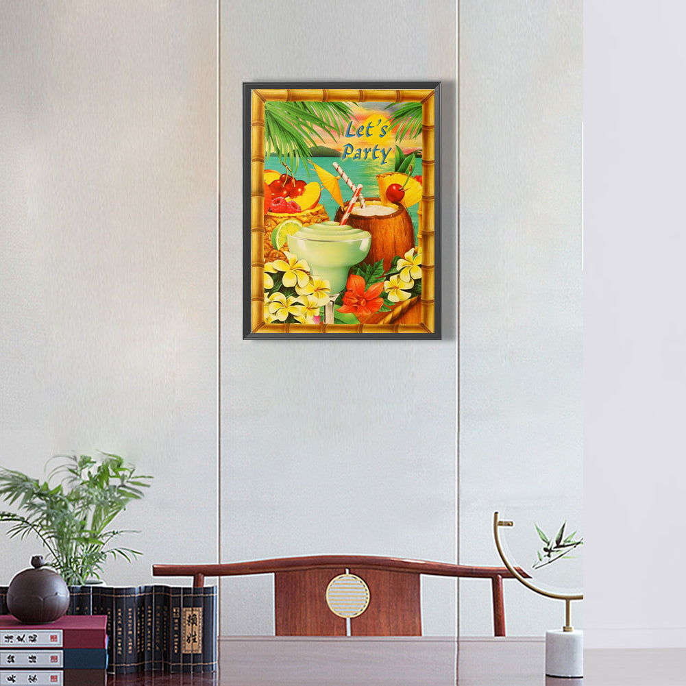 Summer Party - Full Round Drill Diamond Painting 30*40CM