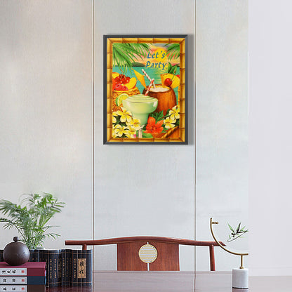 Summer Party - Full Round Drill Diamond Painting 30*40CM