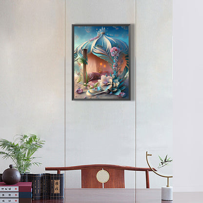 Shell Gazebo - Full Round Drill Diamond Painting 30*40CM