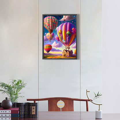 Hot Air Balloon - Full Round Drill Diamond Painting 30*40CM