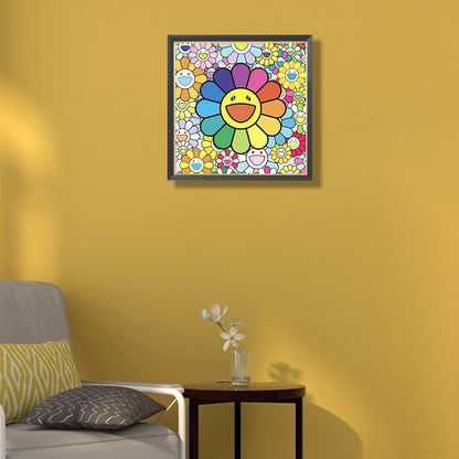 Colorful Flower - Full Round Drill Diamond Painting 40*40CM