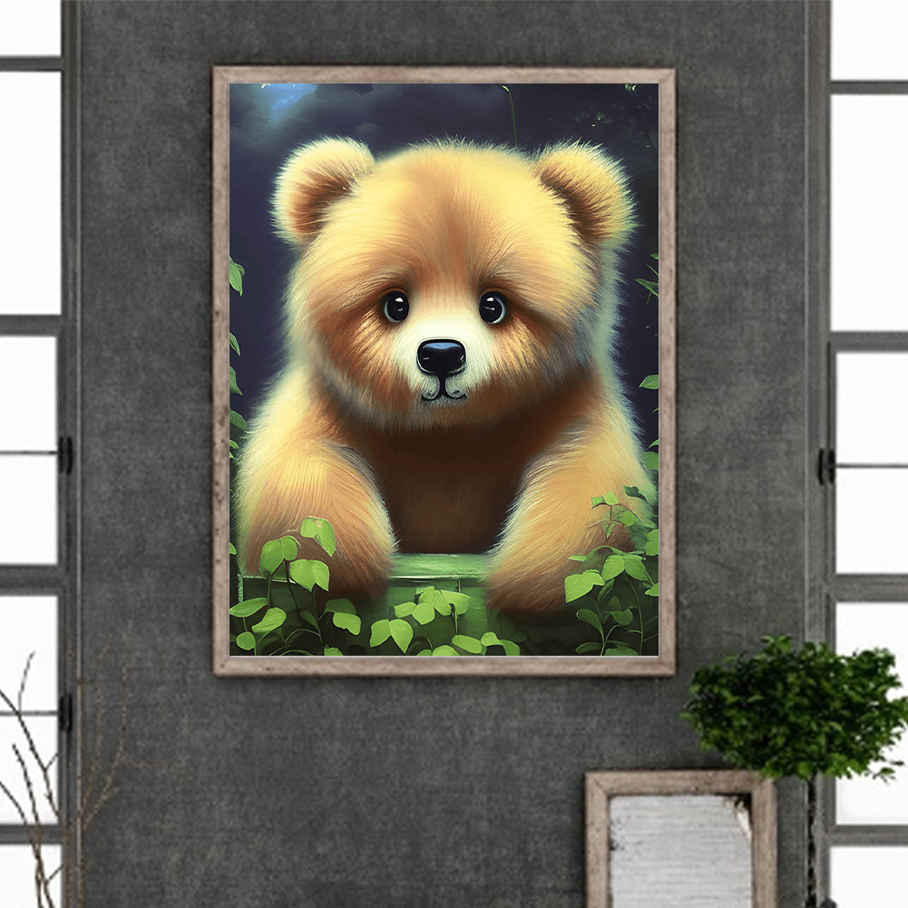 Raspberry Bear - Full Round Drill Diamond Painting 30*40CM