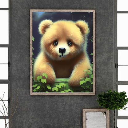 Raspberry Bear - Full Round Drill Diamond Painting 30*40CM