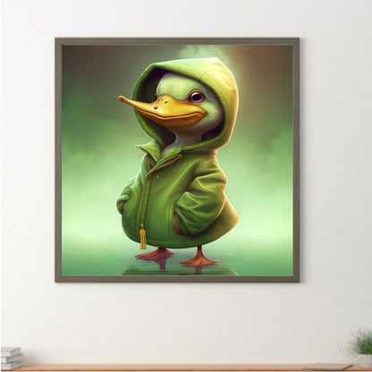 Duckling In Sweater - Full Round Drill Diamond Painting 30*30CM