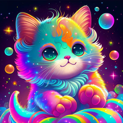 Color Kitten - Full Round Drill Diamond Painting 30*30CM
