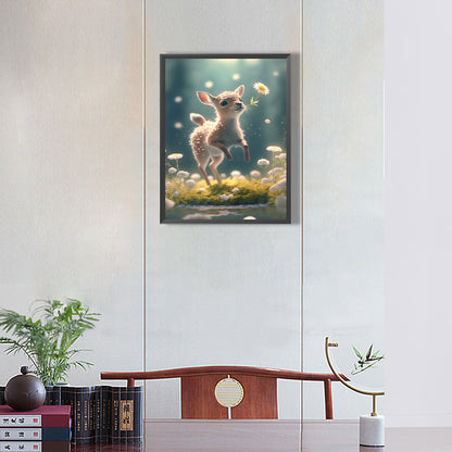 Deer - Full Round Drill Diamond Painting 30*40CM