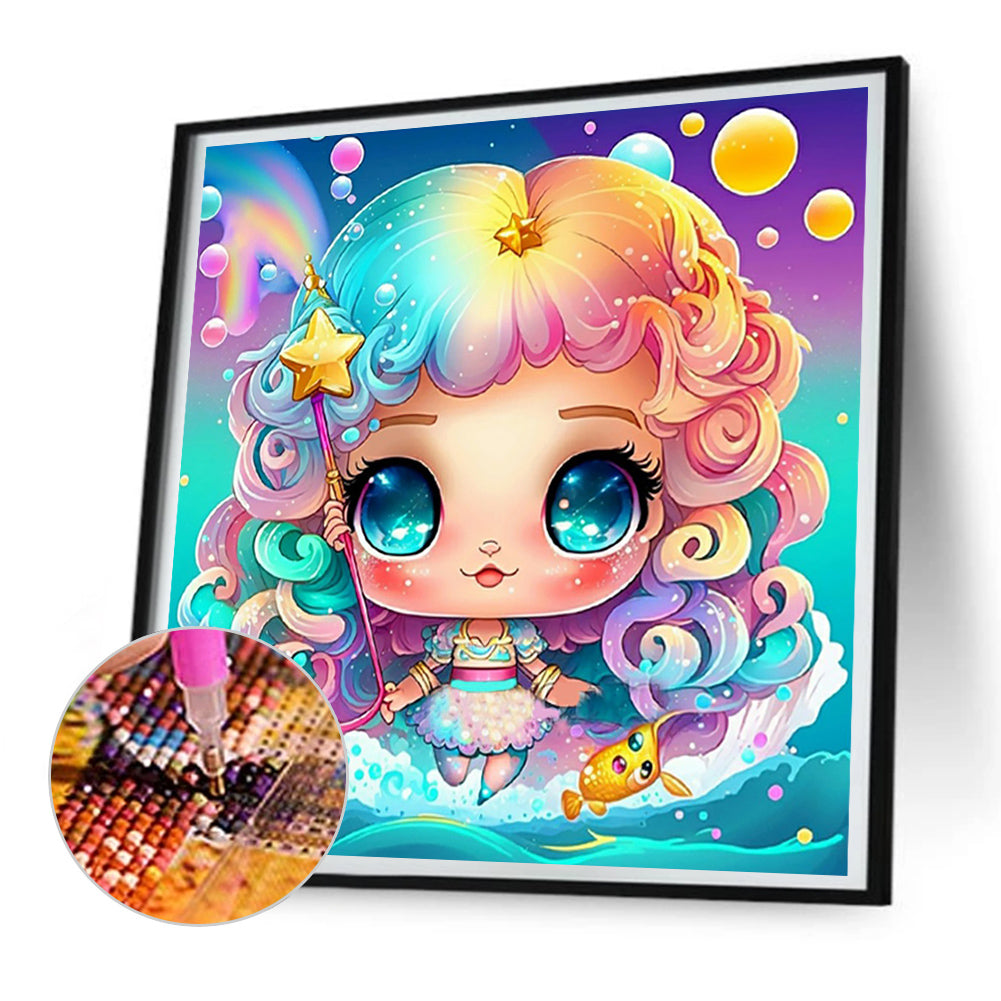 Elf Mermaid - Full Round Drill Diamond Painting 30*30CM